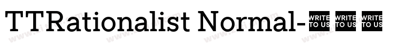 TTRationalist Normal字体转换
